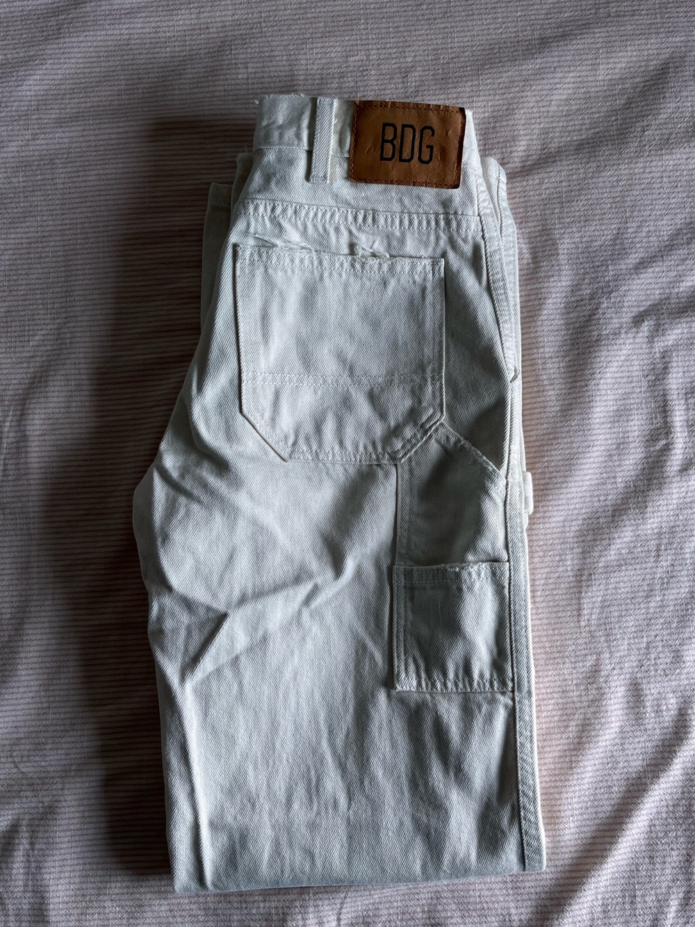 BDG Cream Utility Jeans